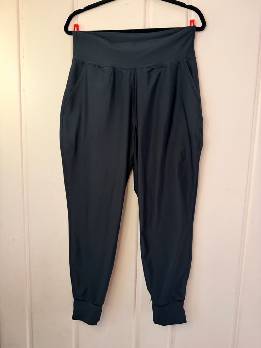 Old Navy (2) High-Waist Black Active Jogger Pants SzLarge  2 Pak